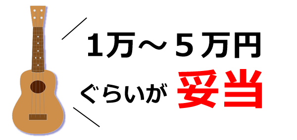 ウクレレ初心者は1万円~5万円の金額のウクレレを選ぼう
